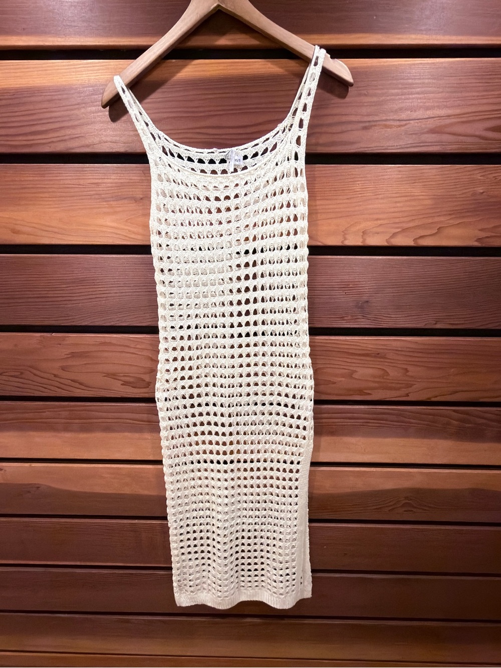 Princess Polly Cream Crochet Midi Dress